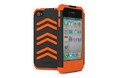Cygnett Grey & Orange Silicone and PU Rugged Case for iPhone 4S